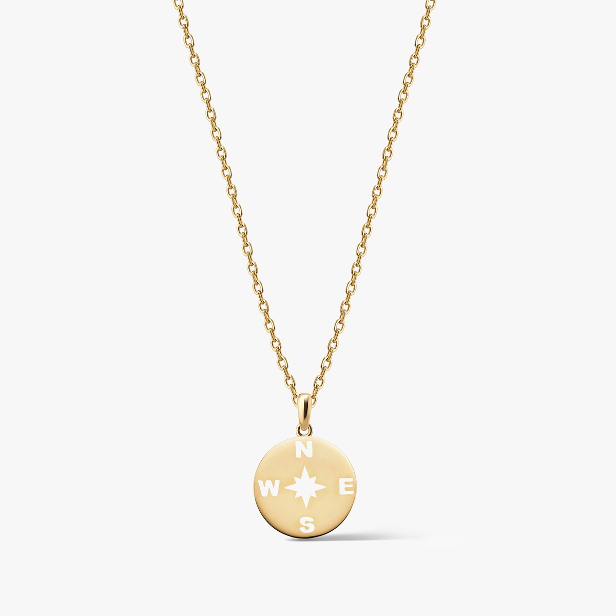 W.KRUK Wisiorek złoty róża wiatrów