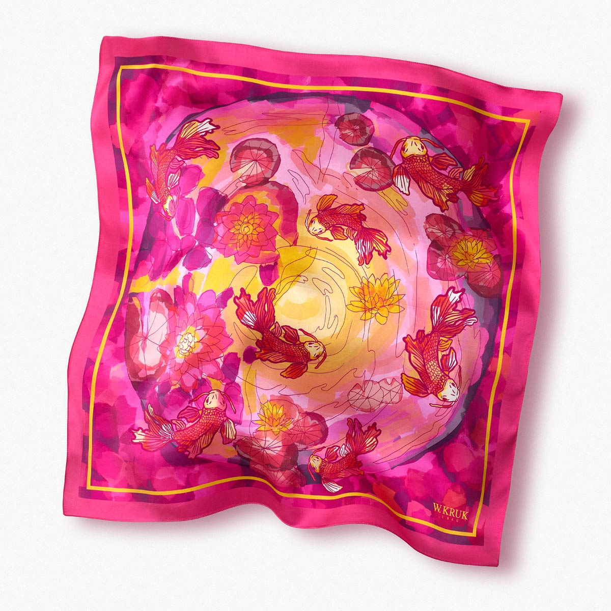 W.KRUK Chusta jedwabna KOI