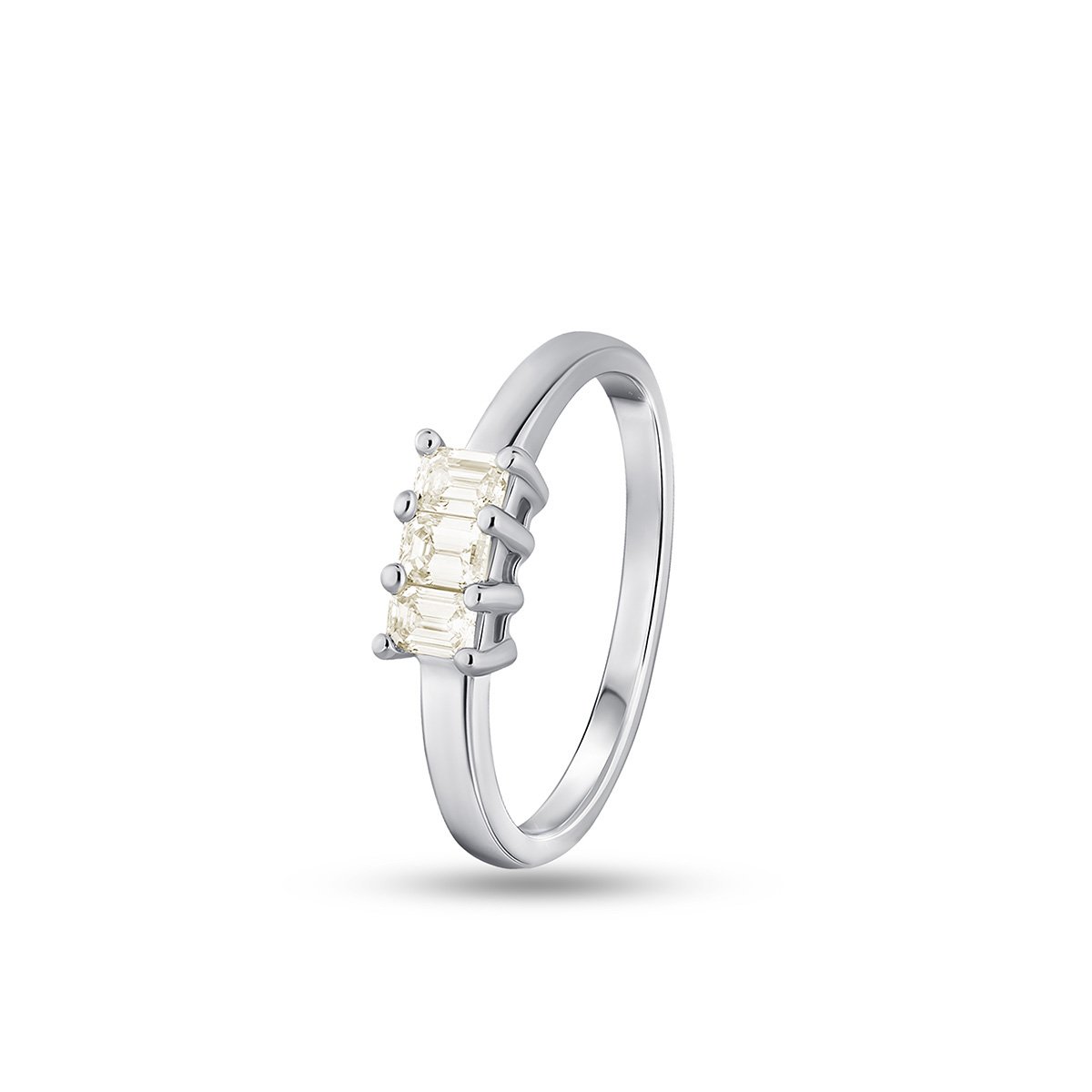 W.KRUK - Pierścionek białe złoto z diamentami