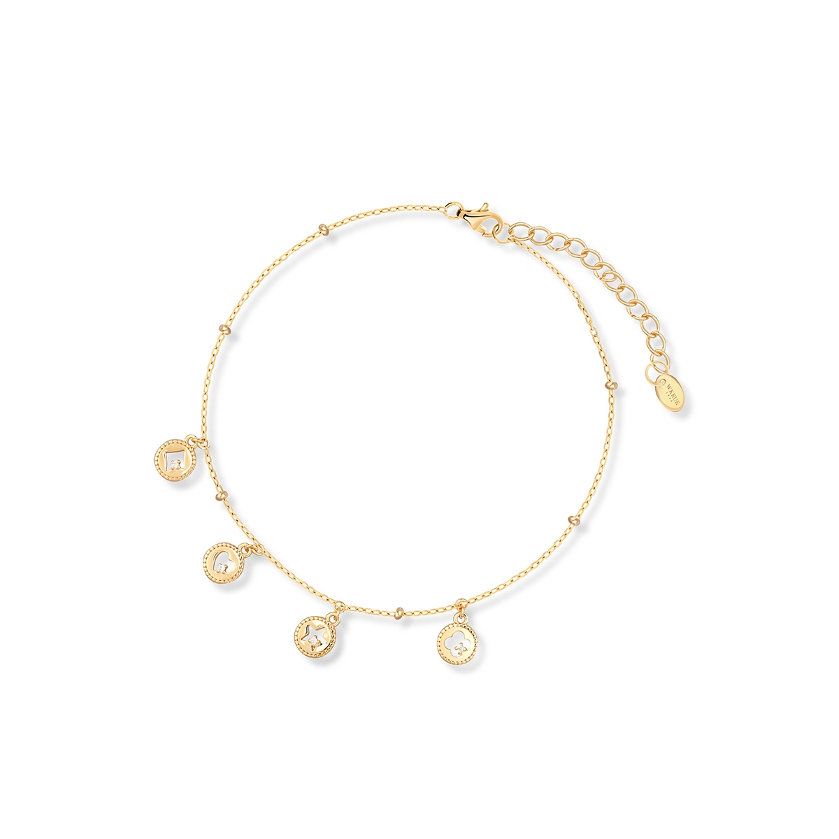 W.KRUK Bransoletka srebrna pozłacana