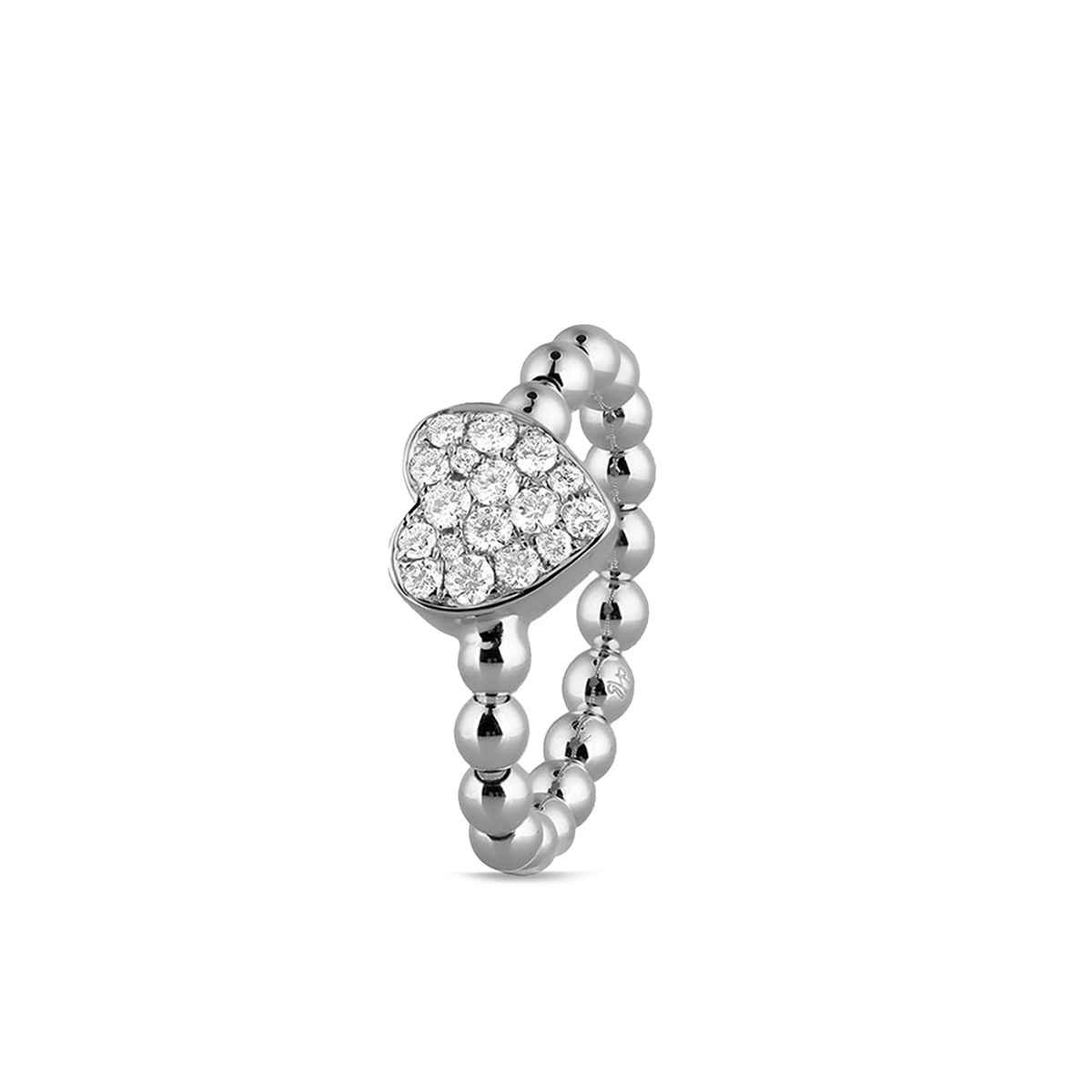 W.KRUK Pierścionek białe złoto HULCHI BELLUNI