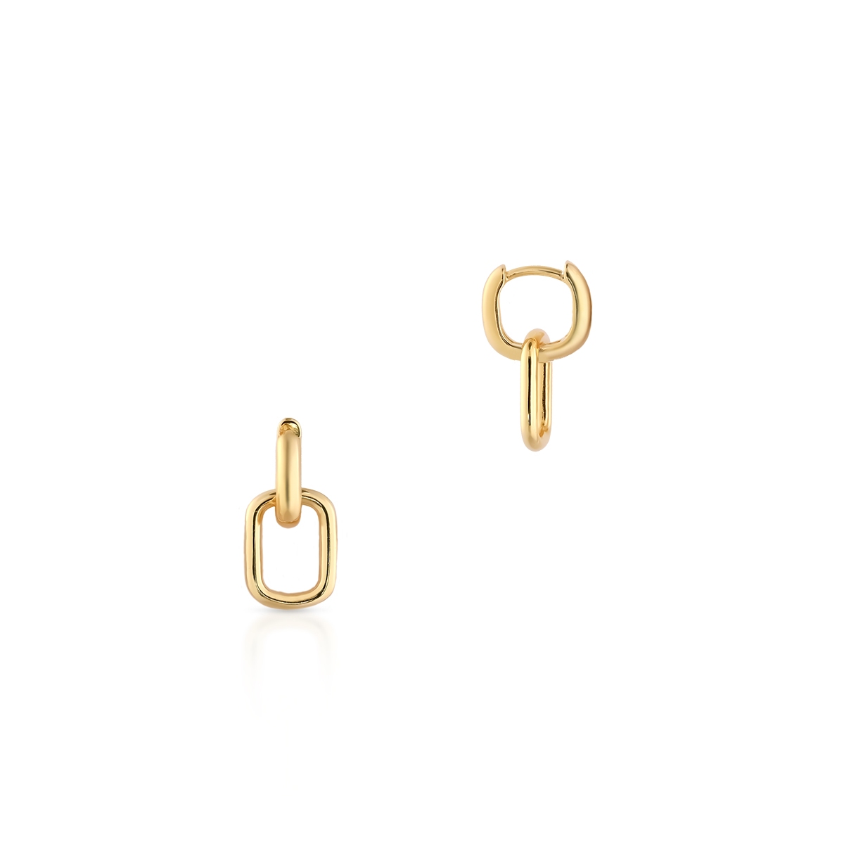 W.KRUK Kolczyki srebrne pozłacane