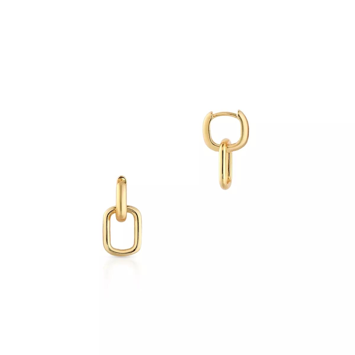 W.KRUK Kolczyki srebrne pozłacane