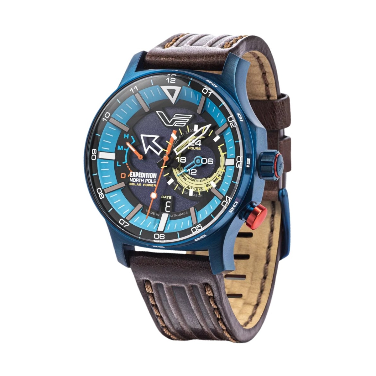 W.KRUK ZEGAREK VOSTOK EUROPE EXPEDITION NORTH POLE 1 POLAR ICE SOLAR