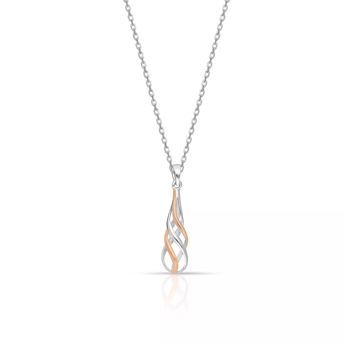 W.KRUK Wisiorek srebrny bicolor ażurowy