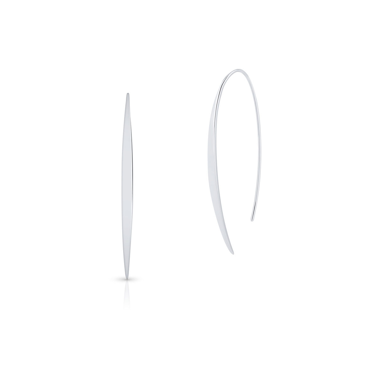 W.KRUK Kolczyki srebrne długie