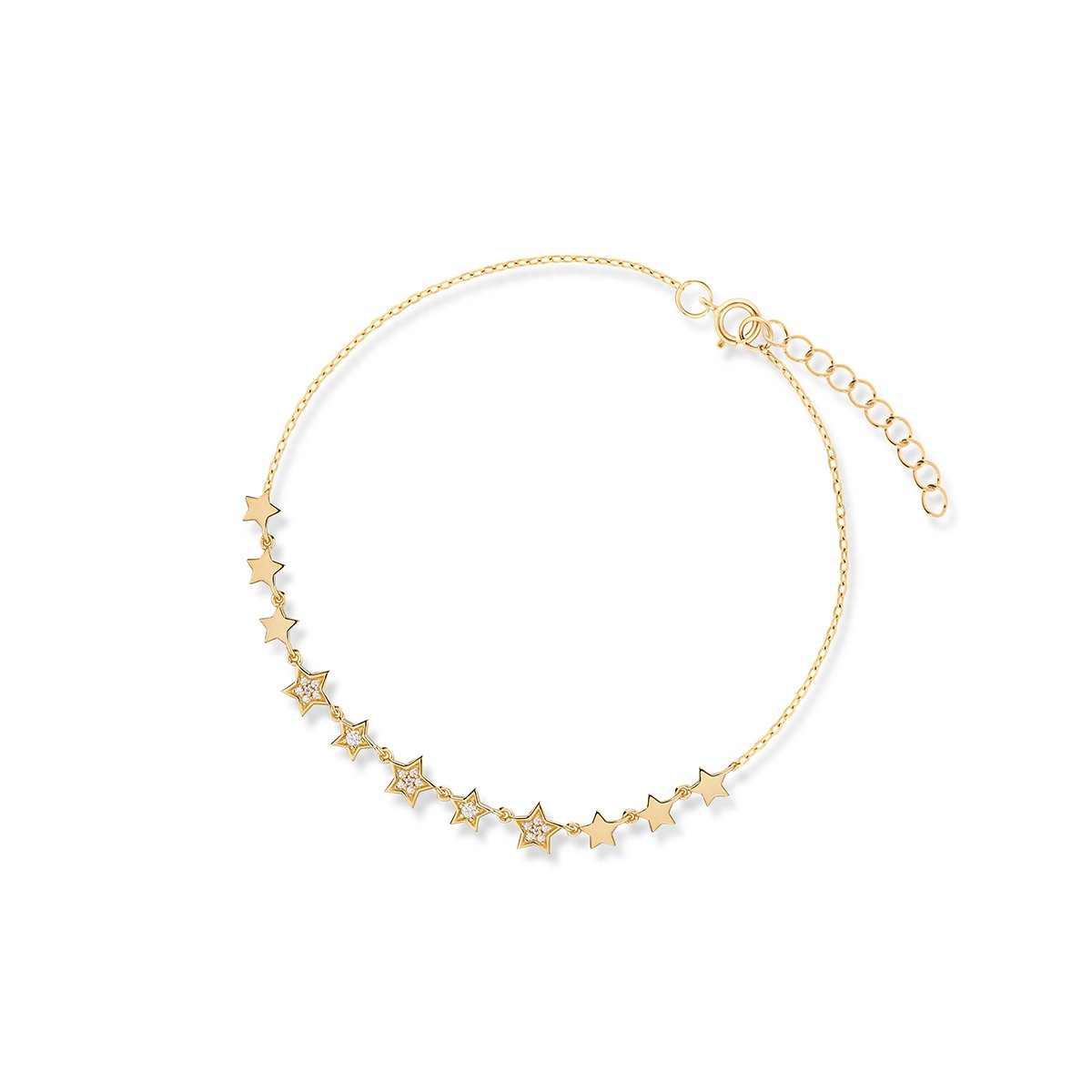 W.KRUK Bransoleta srebrna Little Star