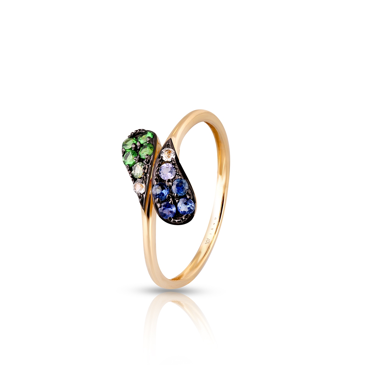 W.KRUK Pierścionek złoty Preludium Paradise Birds