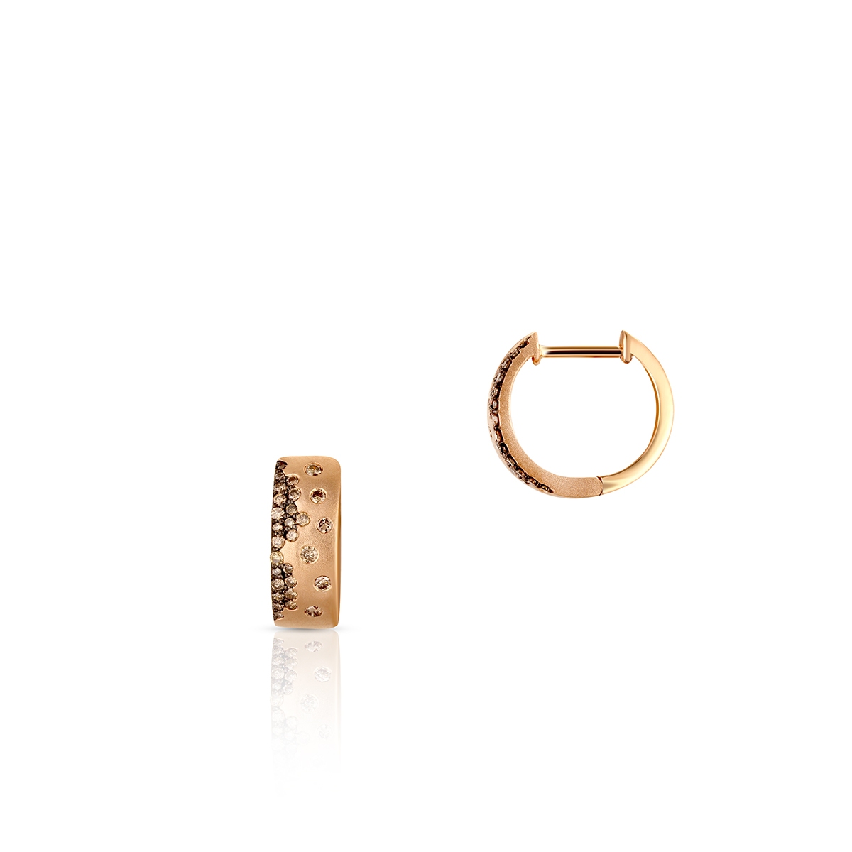 W.KRUK Kolczyki złote z diamentami