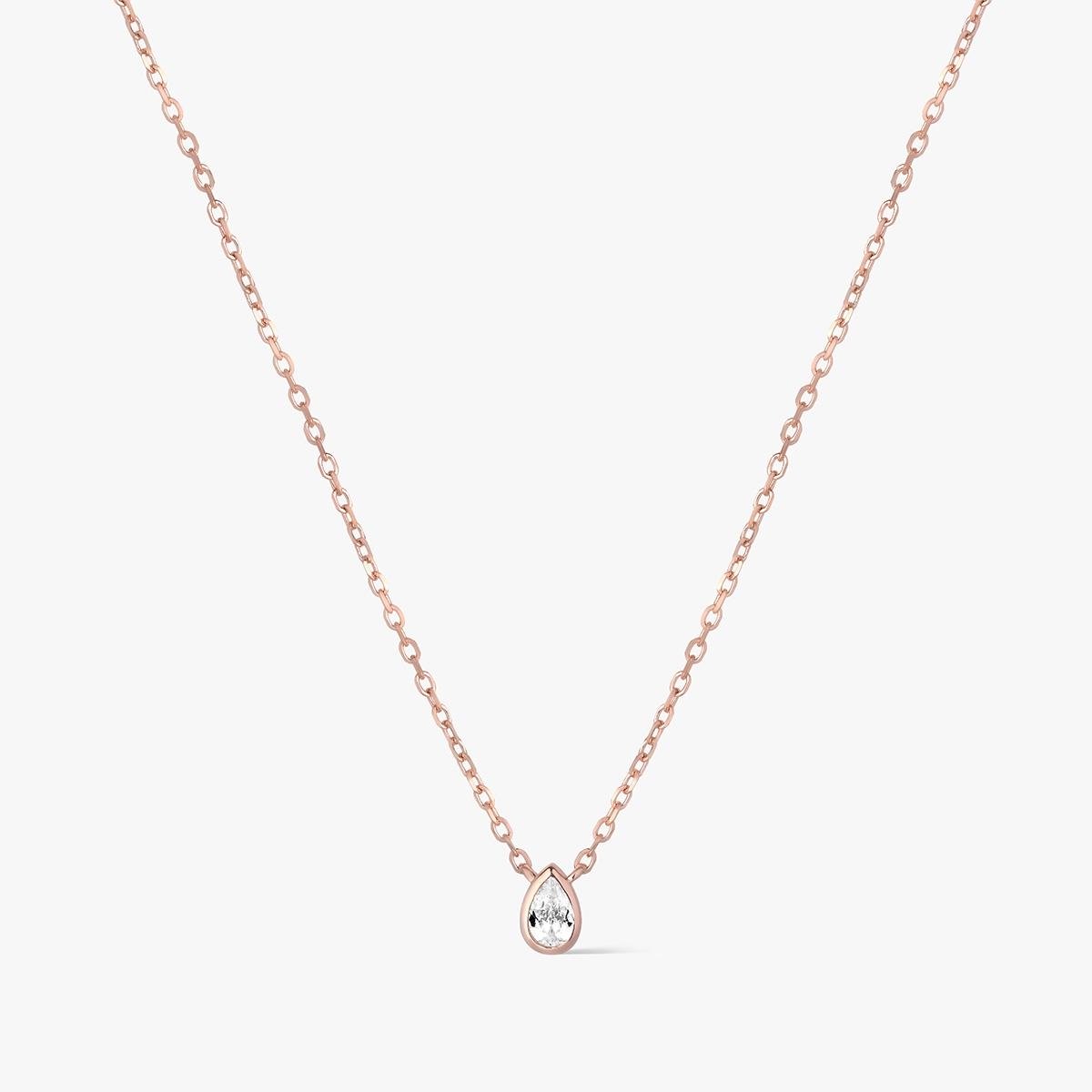 W.KRUK Naszyjnik srebrny z cyrkonią