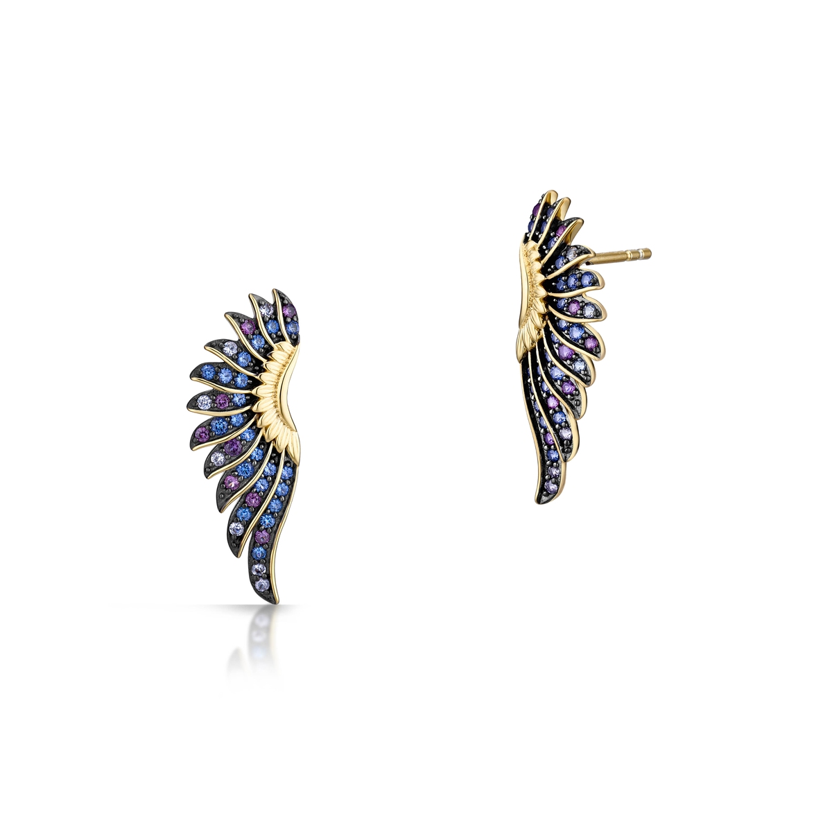 W.KRUK Kolczyki srebrne Preludium Paradise Birds