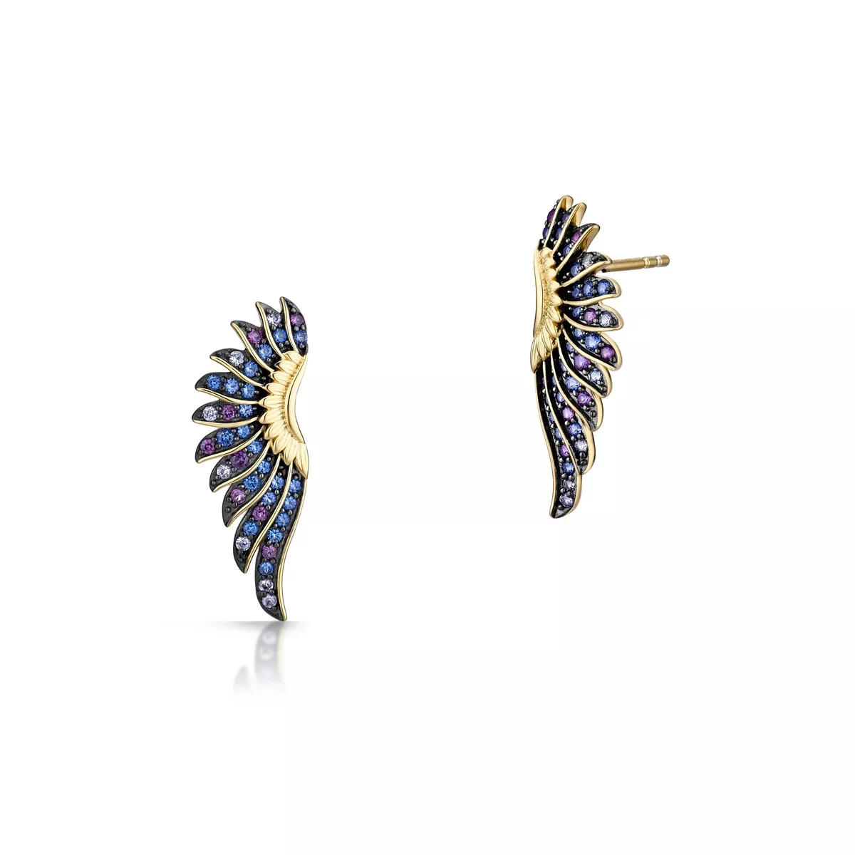 W.KRUK Kolczyki srebrne Preludium Paradise Birds