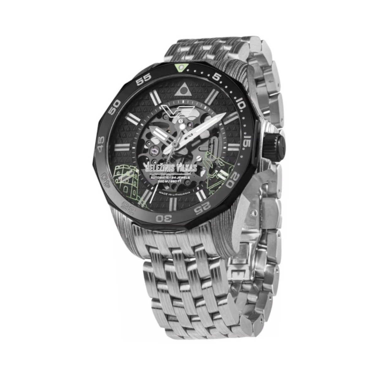 W.KRUK ZEGAREK VOSTOK EUROPE GELEŽINIS VILKAS "IRON WOLF" LIMITED EDITION