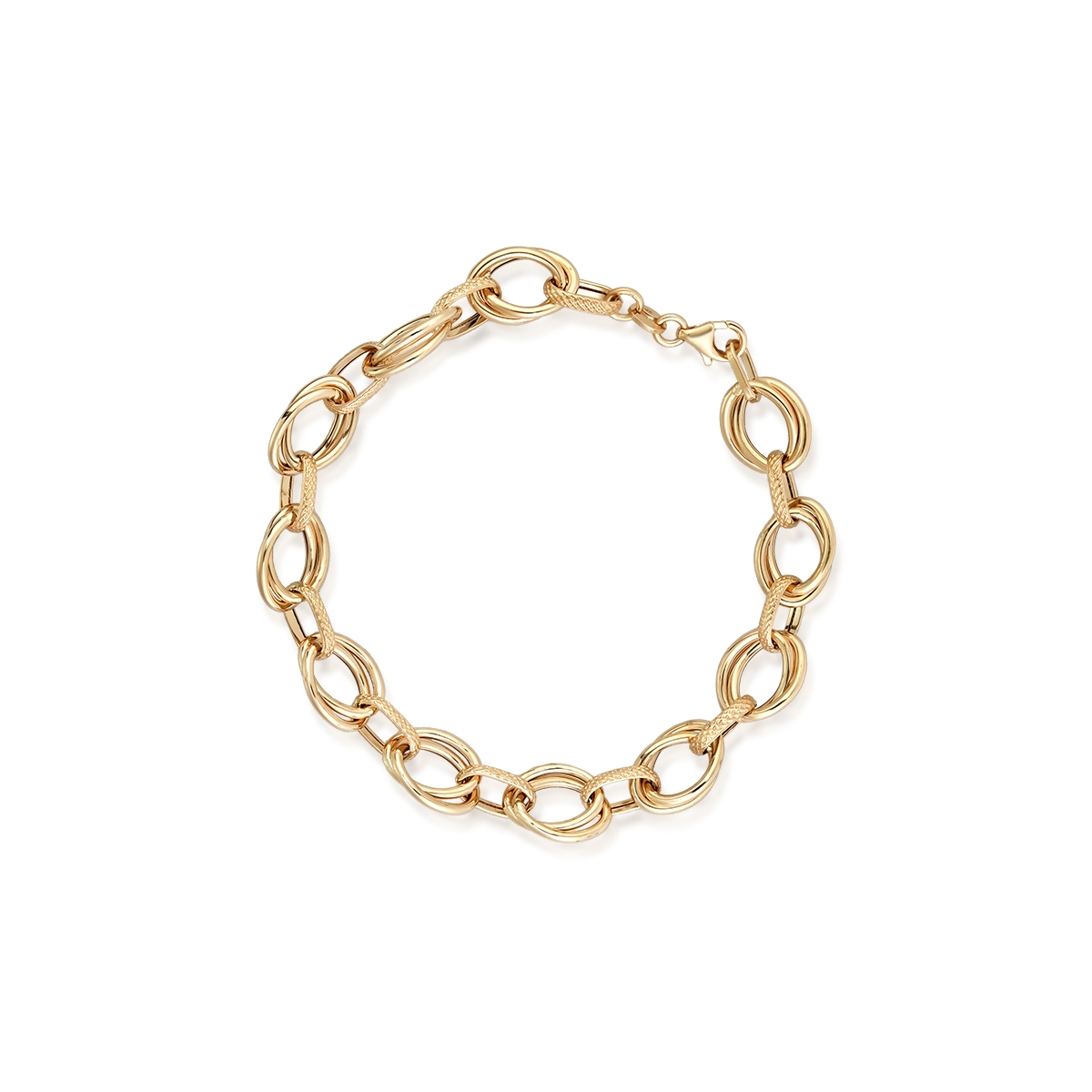 W.KRUK Bransoleta złota kółka