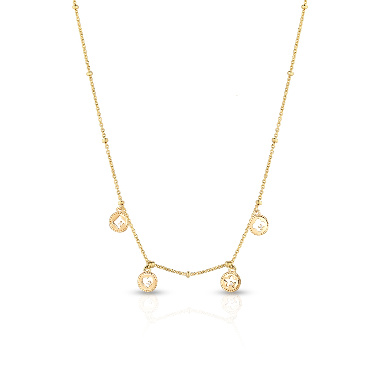 W.KRUK Naszyjnik srebrny pozłacany