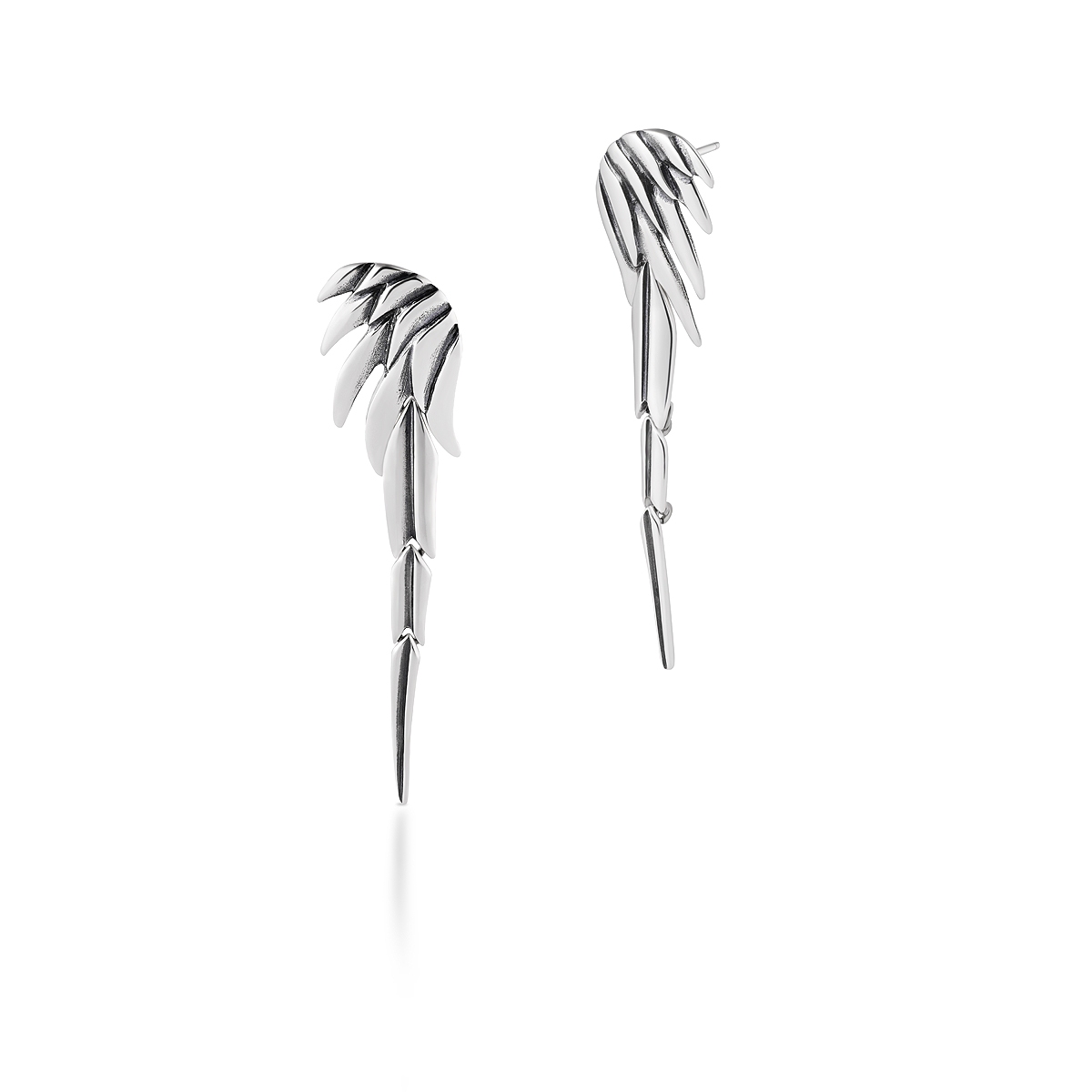 W.KRUK Kolczyki srebrne Freedom