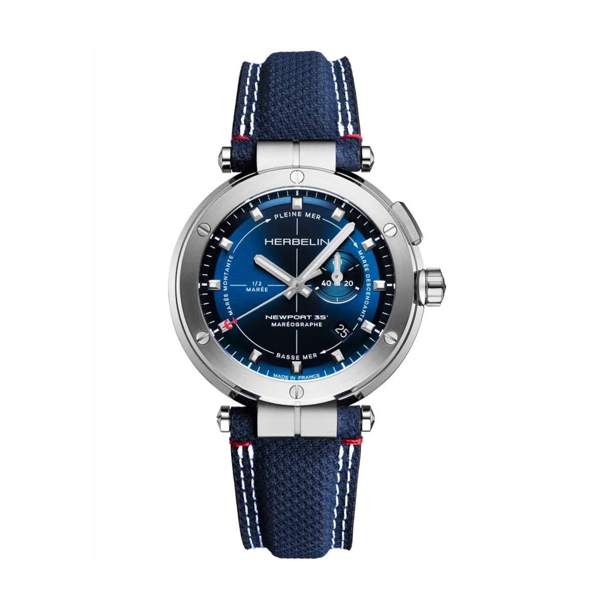 W.KRUK ZEGAREK HERBELIN NEWPORT MAREOGRAPH 35TH ANNIVERSARY