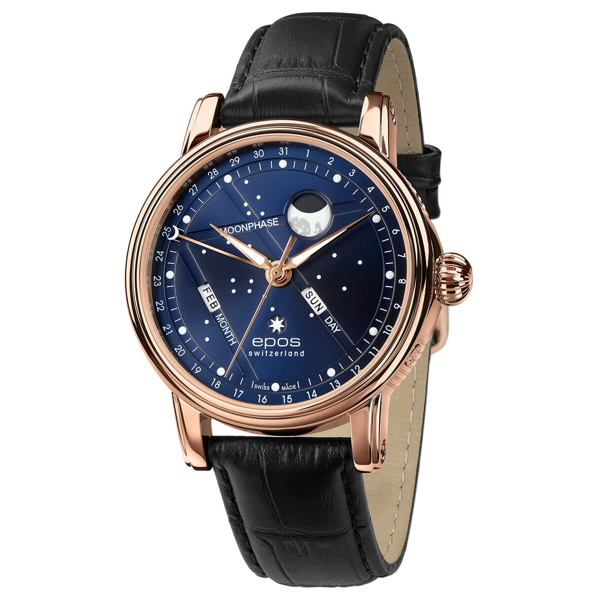 W.KRUK ZEGAREK EPOS ARTISTRY 3439 BM NORTH STAR AUTOMATIC MOONPHASE
