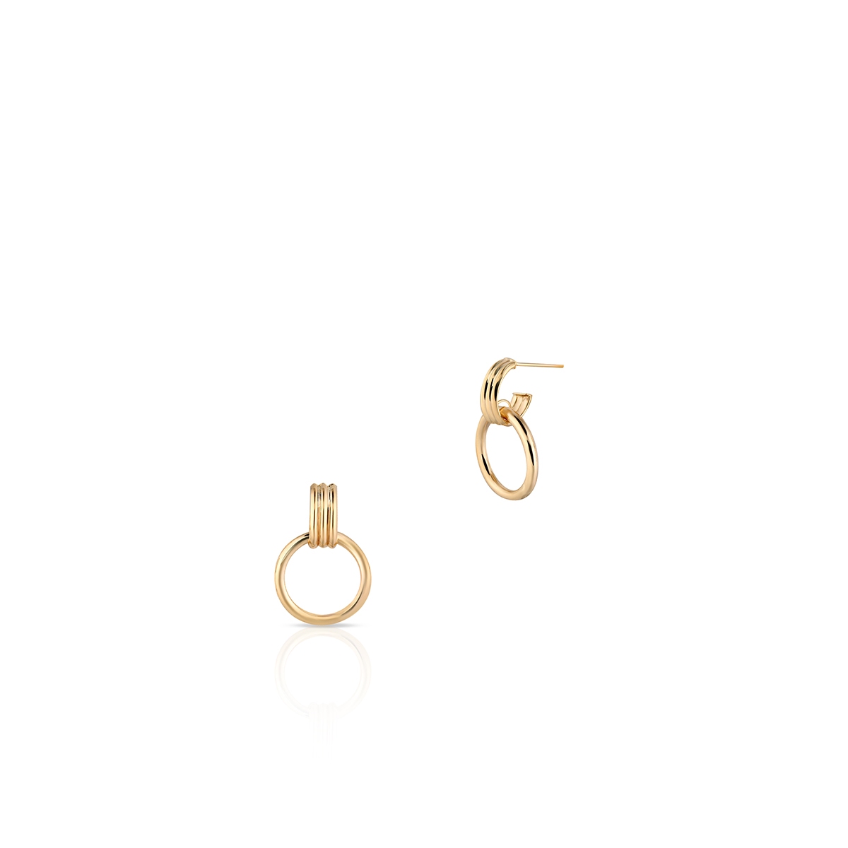 W.KRUK Kolczyki złote koła