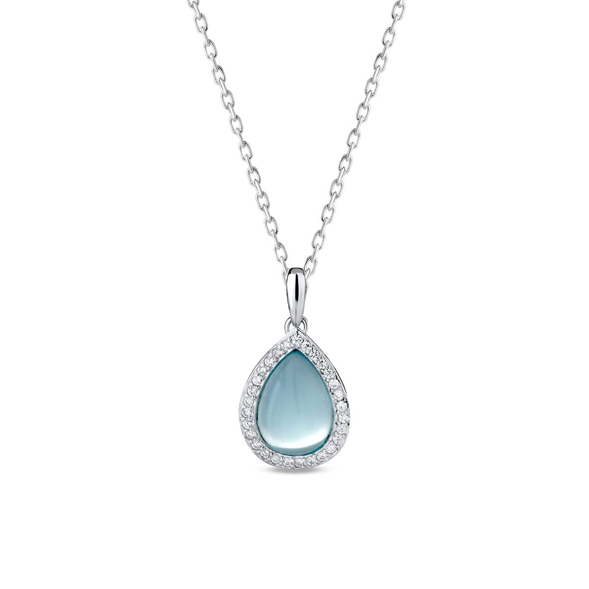 W.KRUK Wisiorek srebrny z cyrkoniami