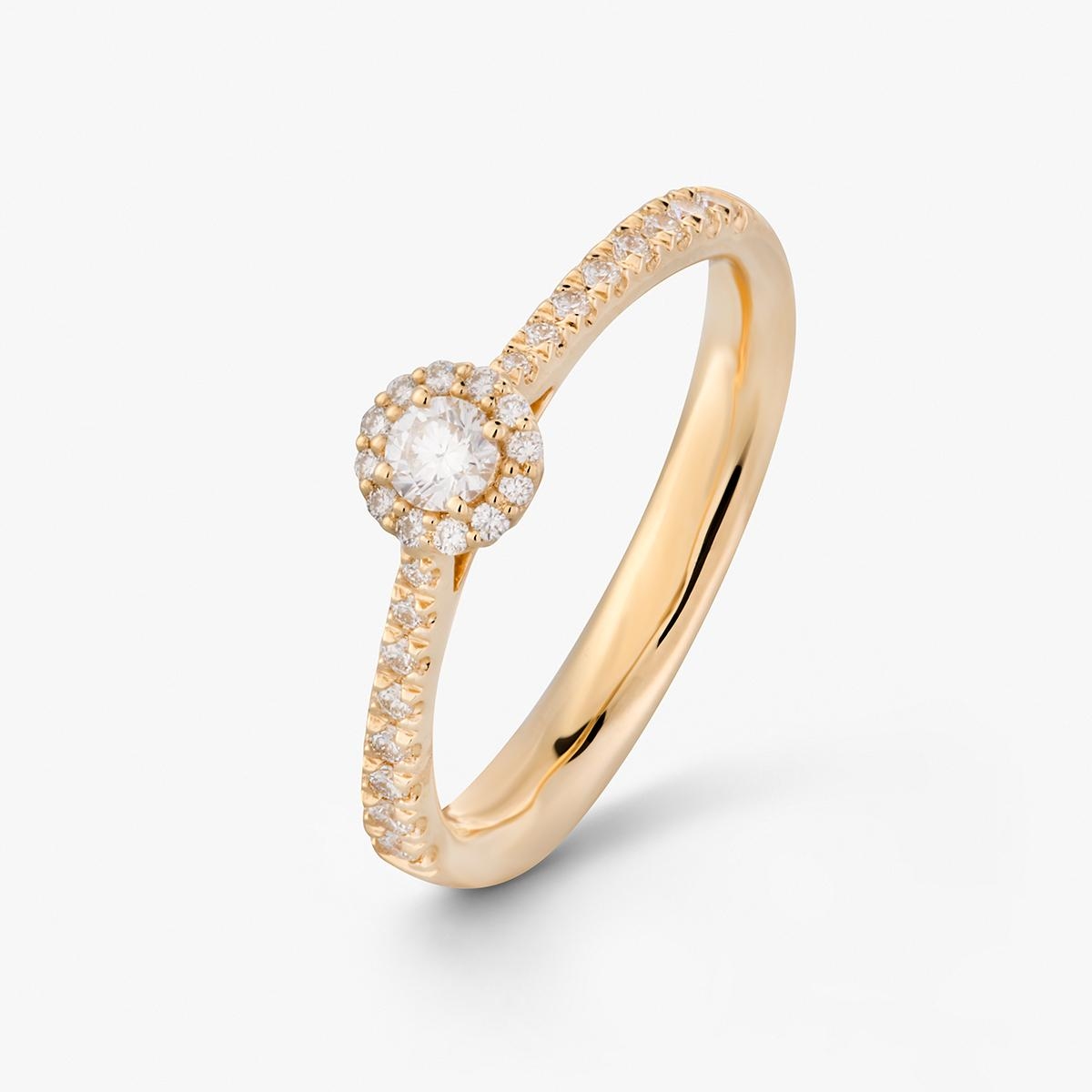 W.KRUK Pierścionek złoty Recarlo