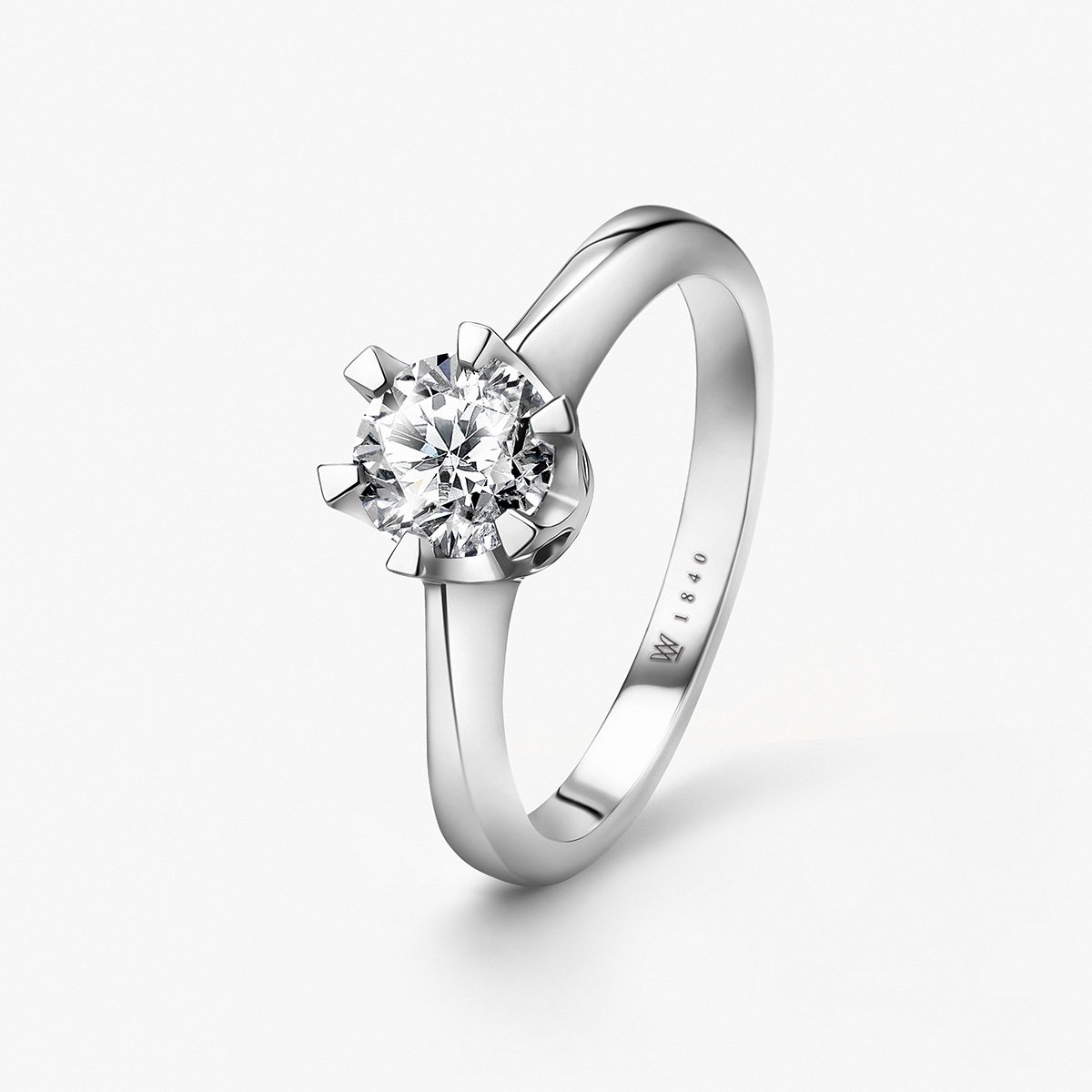 W.KRUK Pierścionek zaręczynowy złoty Jedyny
