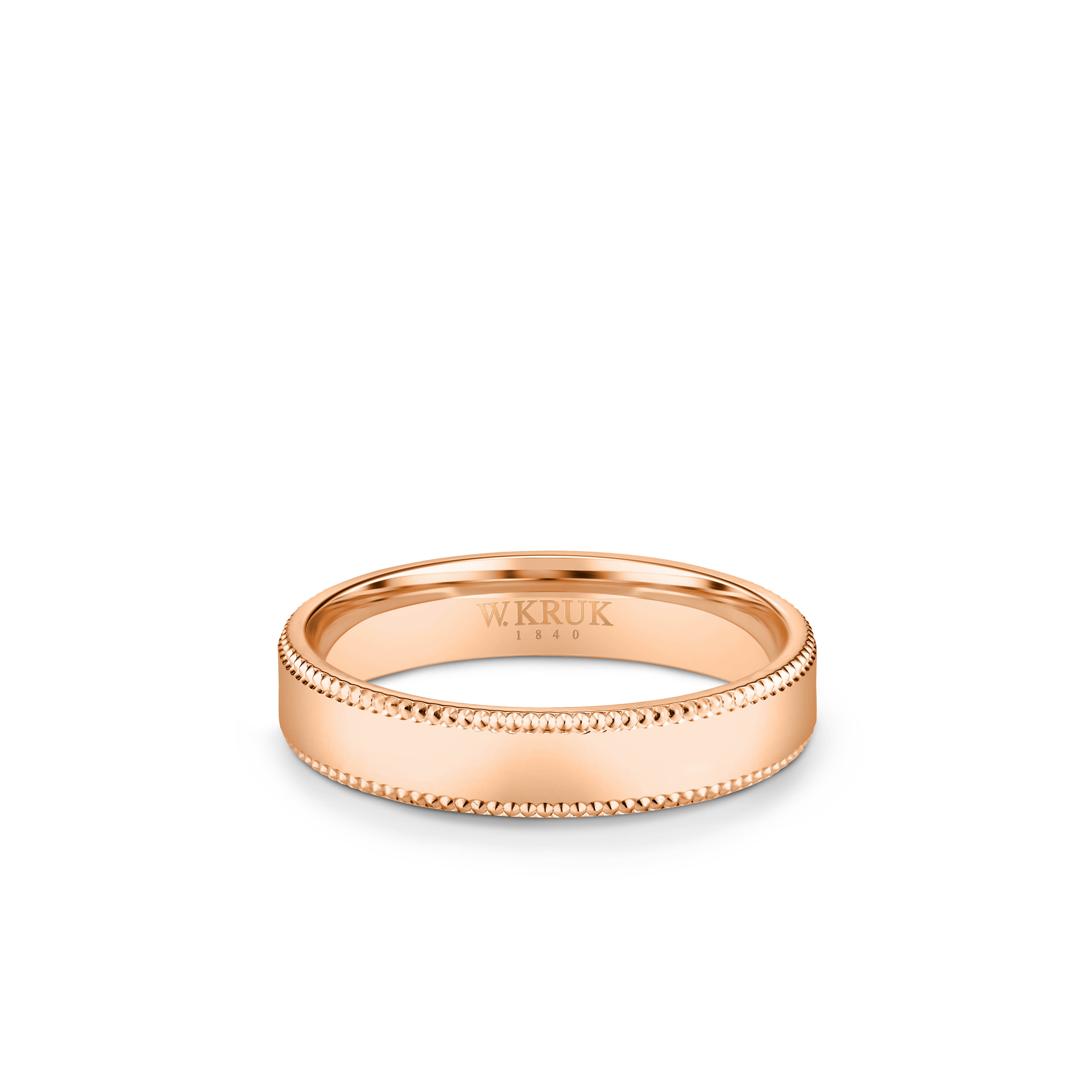 W.KRUK - Obrączka ślubna złota Dallas damska