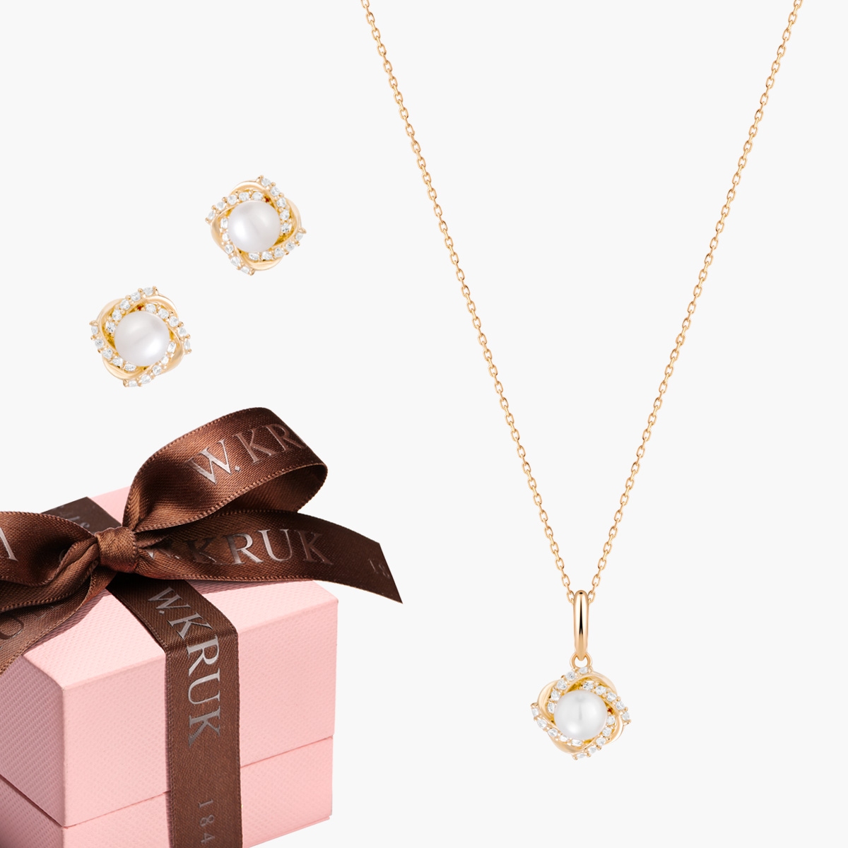 W.KRUK KOMPLET PERŁOWA ELEGANCJA