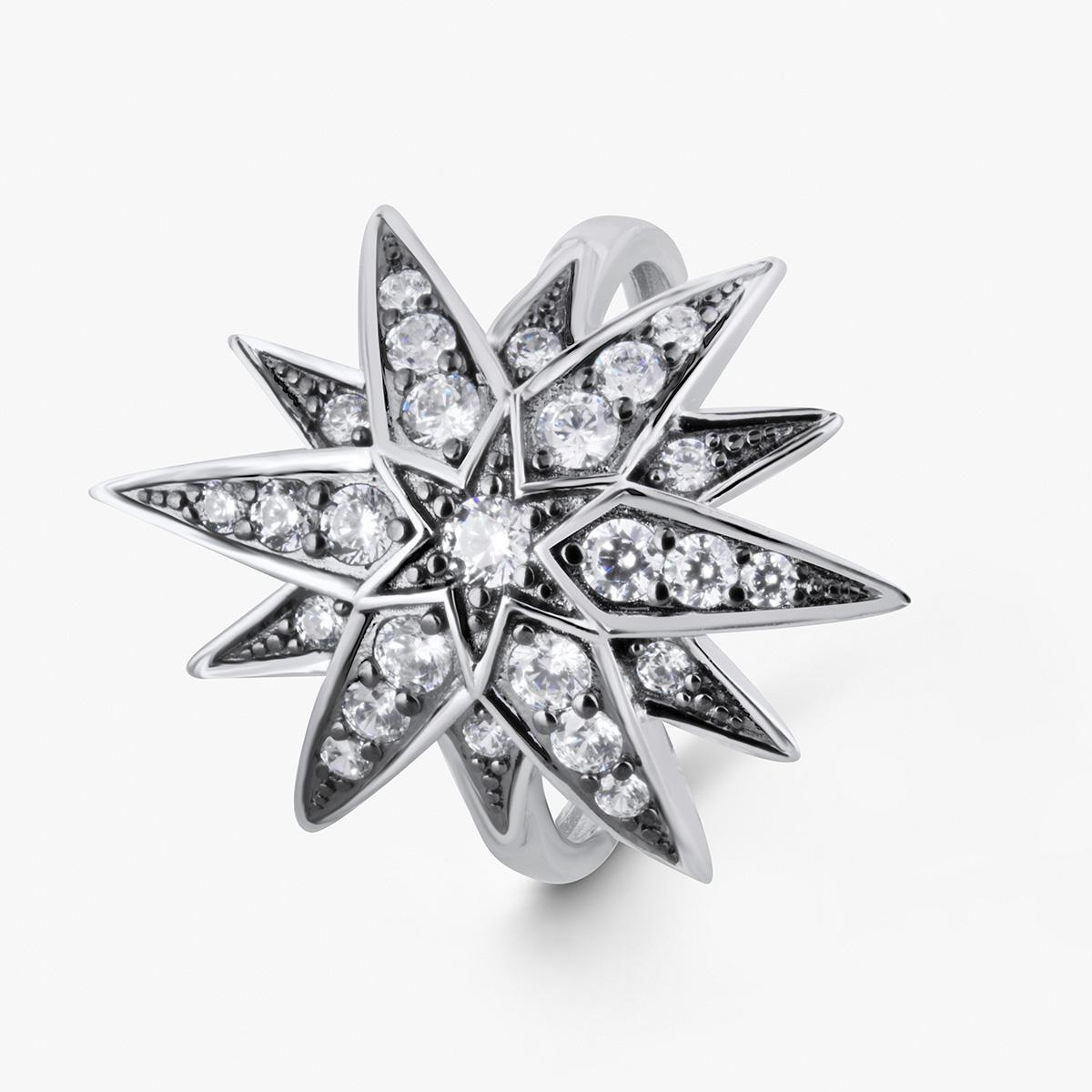 W.KRUK Pierścionek srebrny Royal Star