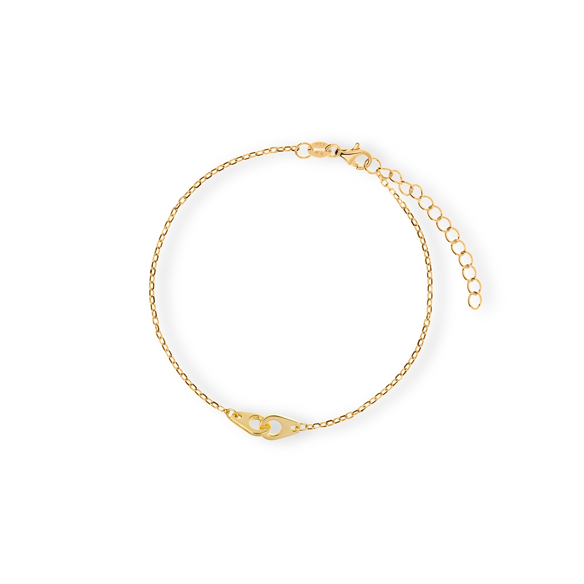 W.KRUK Bransoleta srebrna pozłacana