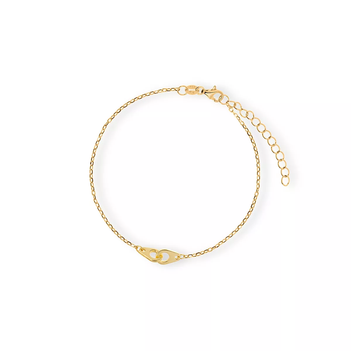 W.KRUK Bransoleta srebrna pozłacana