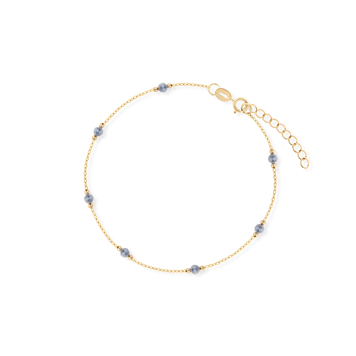 W.KRUK Bransoleta złota z kamieniem księżycowym