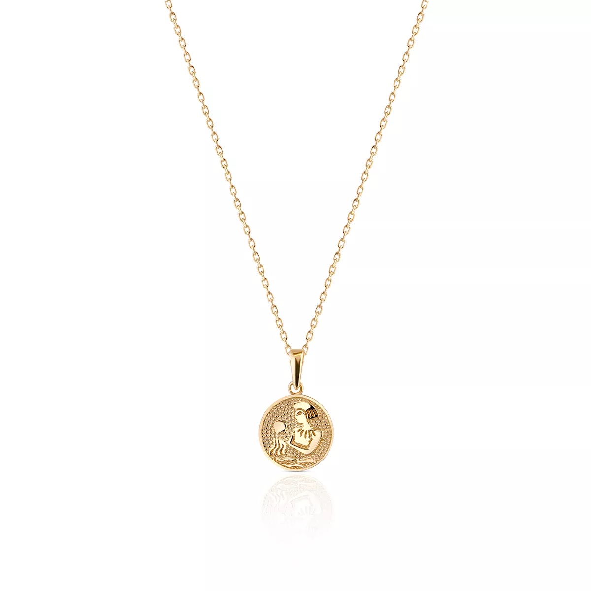 W.KRUK - Wisiorek złoty zodiak Wodnik