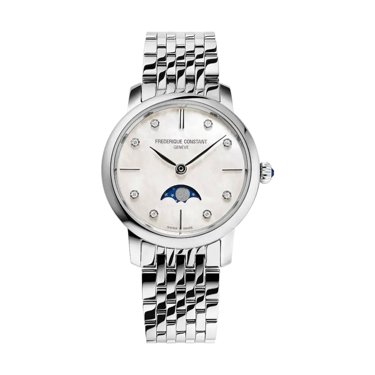W.KRUK ZEGAREK FREDERIQUE CONSTANT CLASSICS SLIMLINE LADIES MOONPHASE