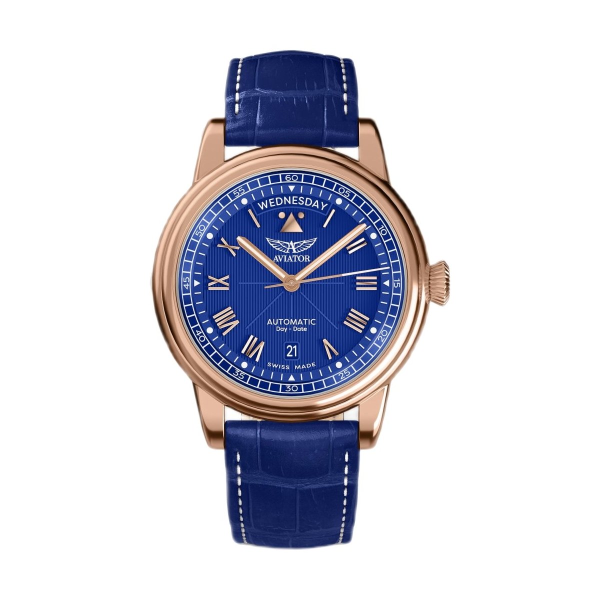 W.KRUK ZEGAREK AVIATOR DOUGLAS DAY-DATE 41