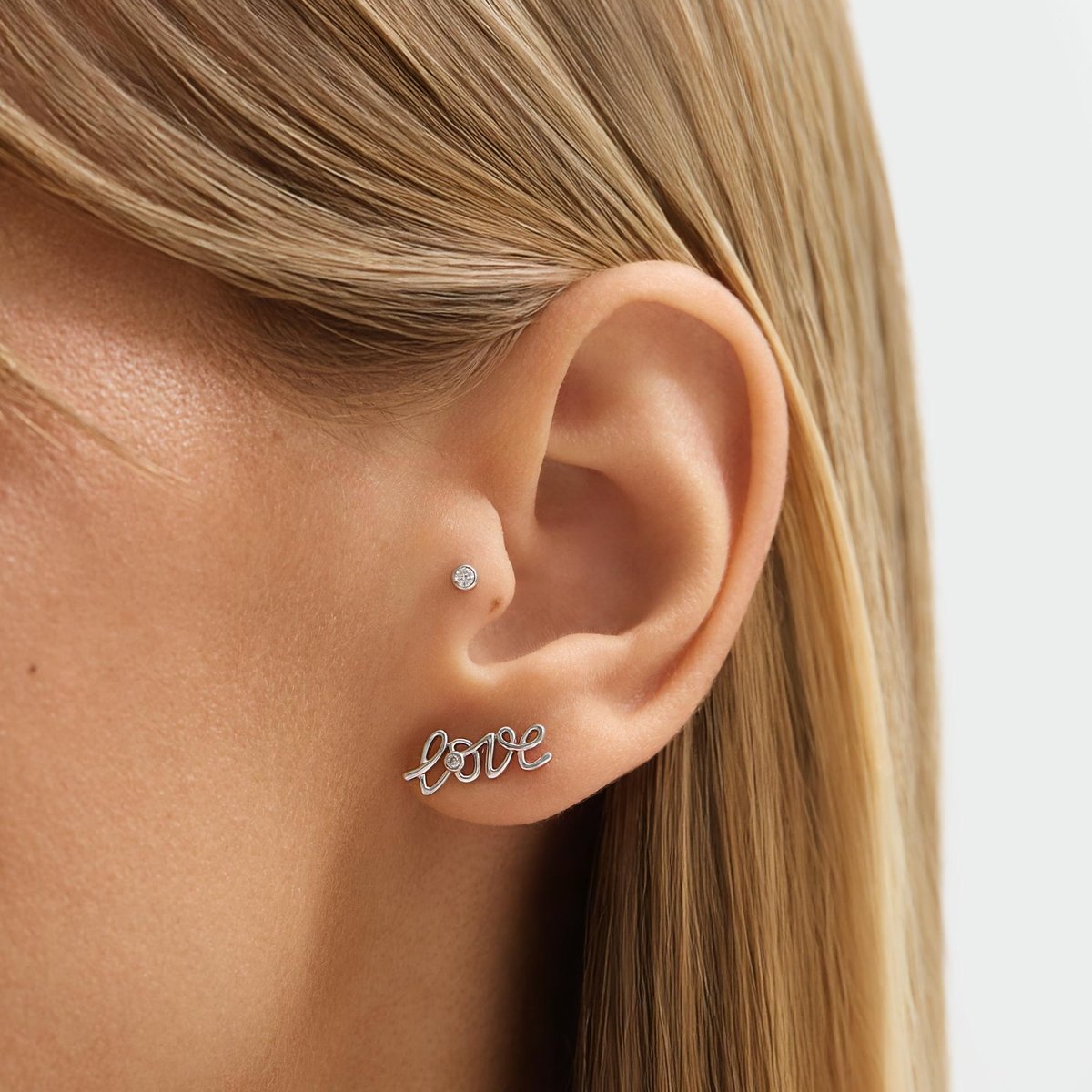 W.KRUK Monokolczyk srebrny z diamentem laboratoryjnym Czułość