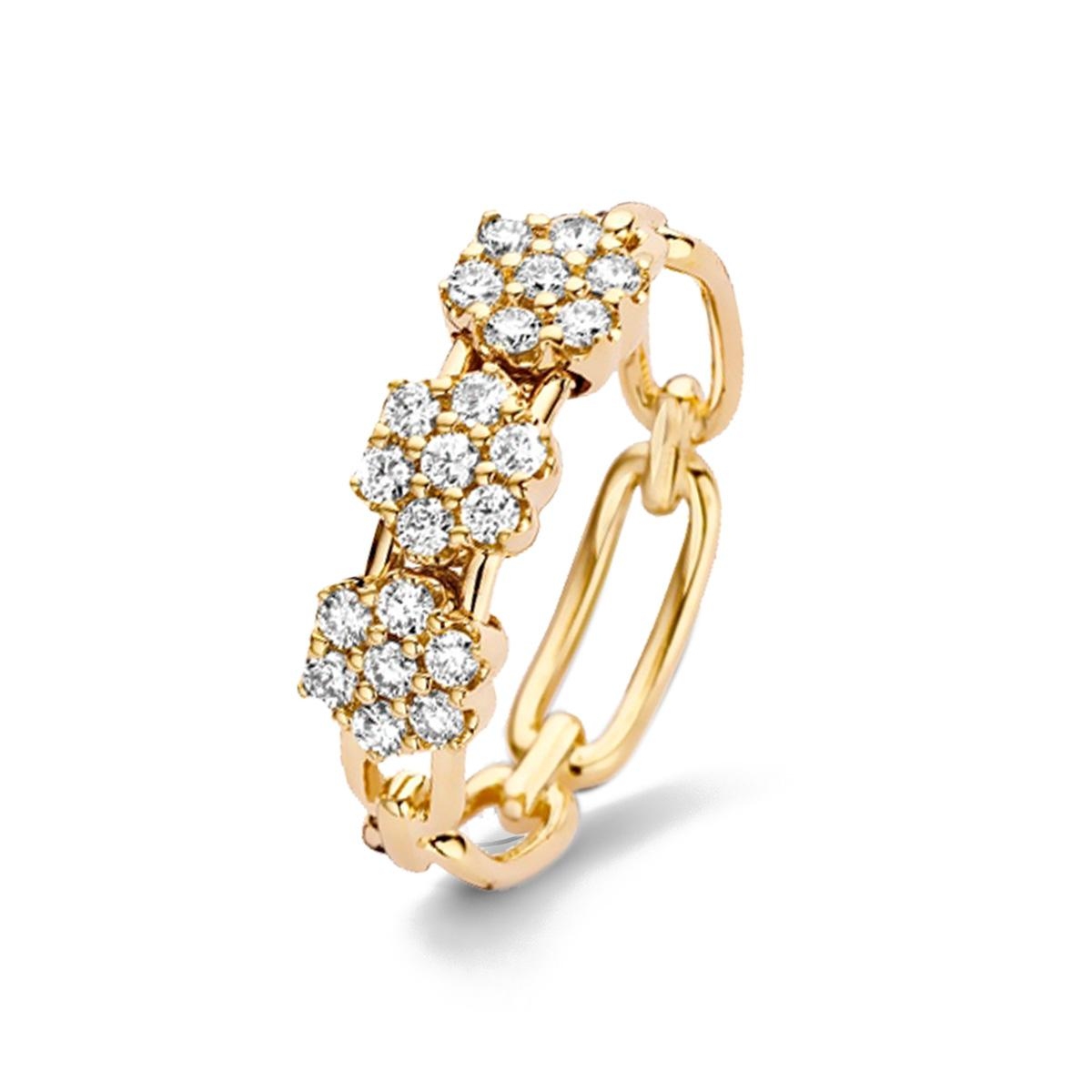 W.KRUK Pierścionek złoty HULCHI BELLUNI