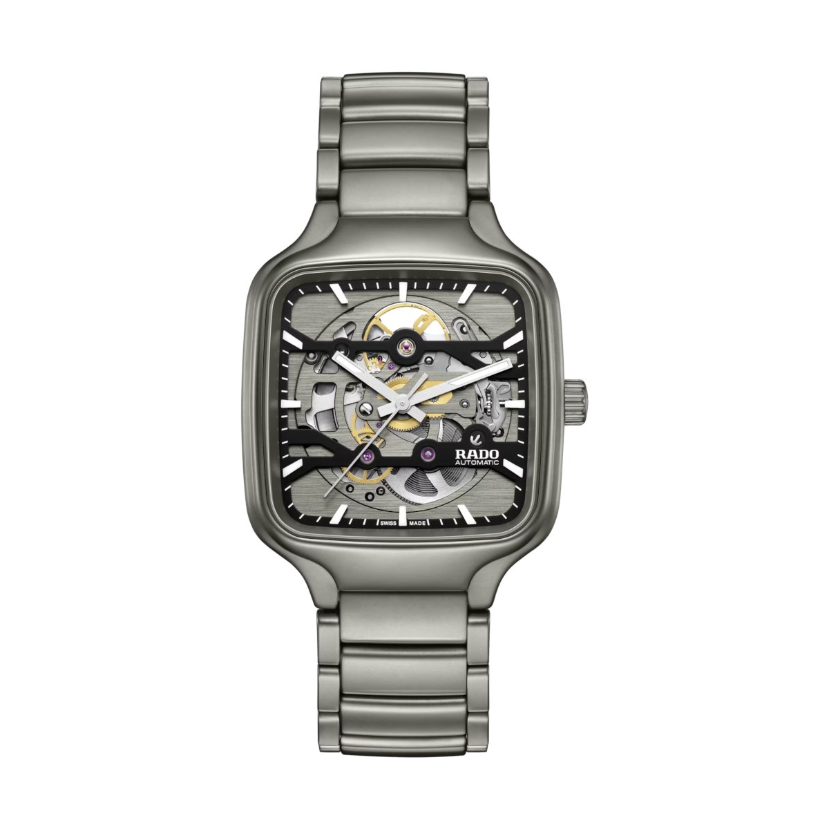 W.KRUK ZEGAREK RADO True Square Automatic Skeleton