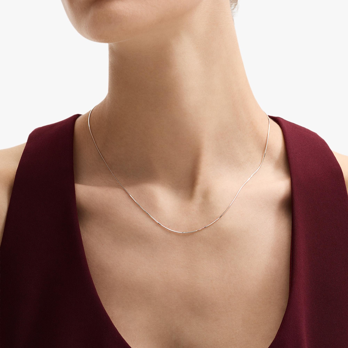 W.KRUK Łańcuszek srebrny żmijka