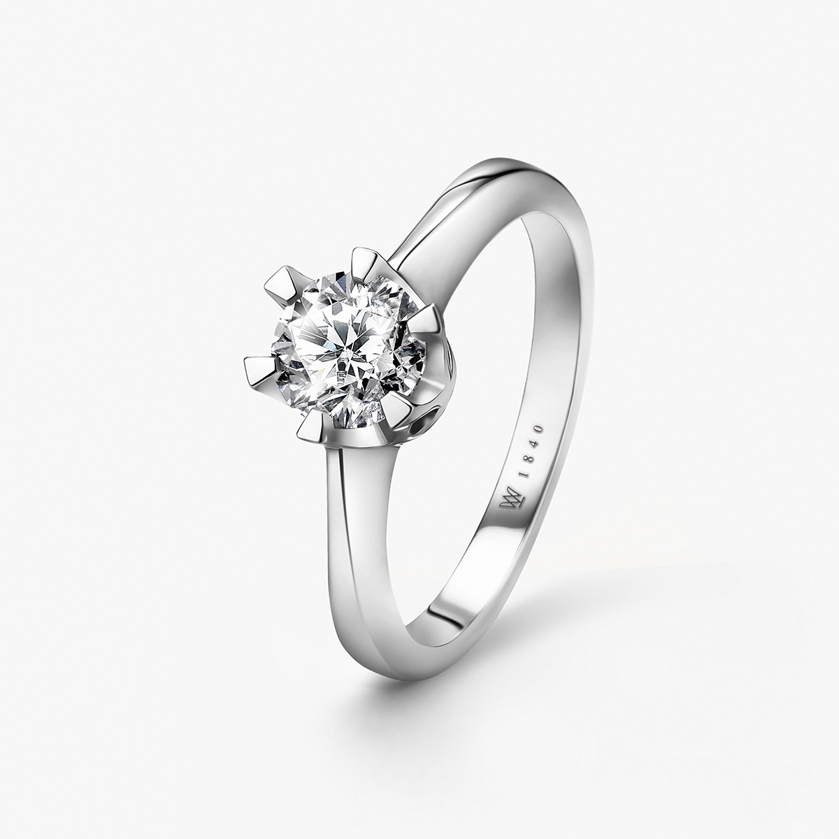 W.KRUK Pierścionek zaręczynowy złoty Jedyny