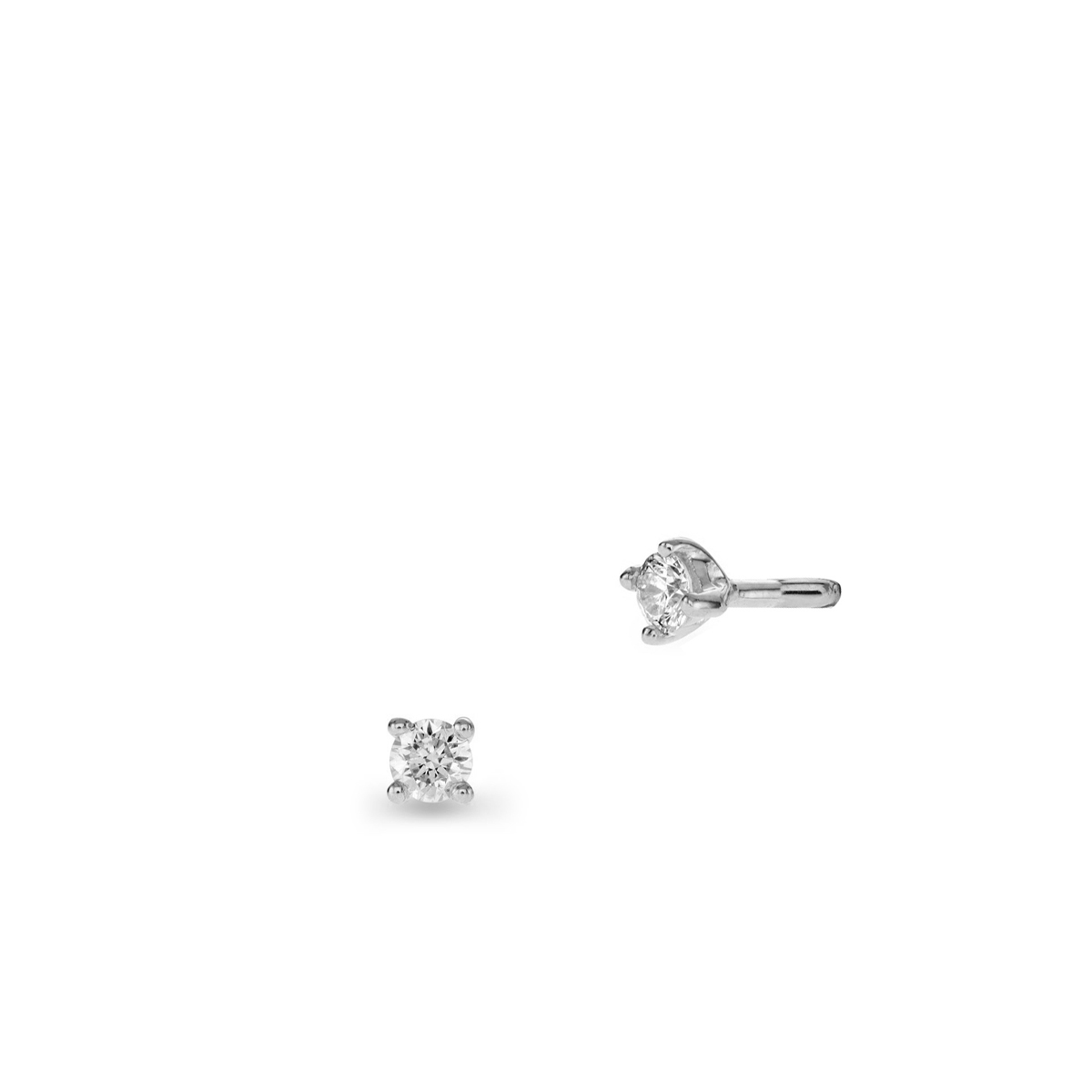 W.KRUK - Kolczyki złote z brylantami Szczęśliwy