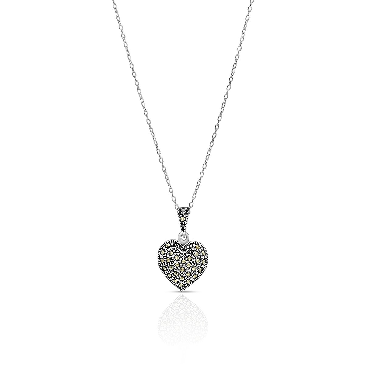 W.KRUK - Wisiorek srebrny z markasytami