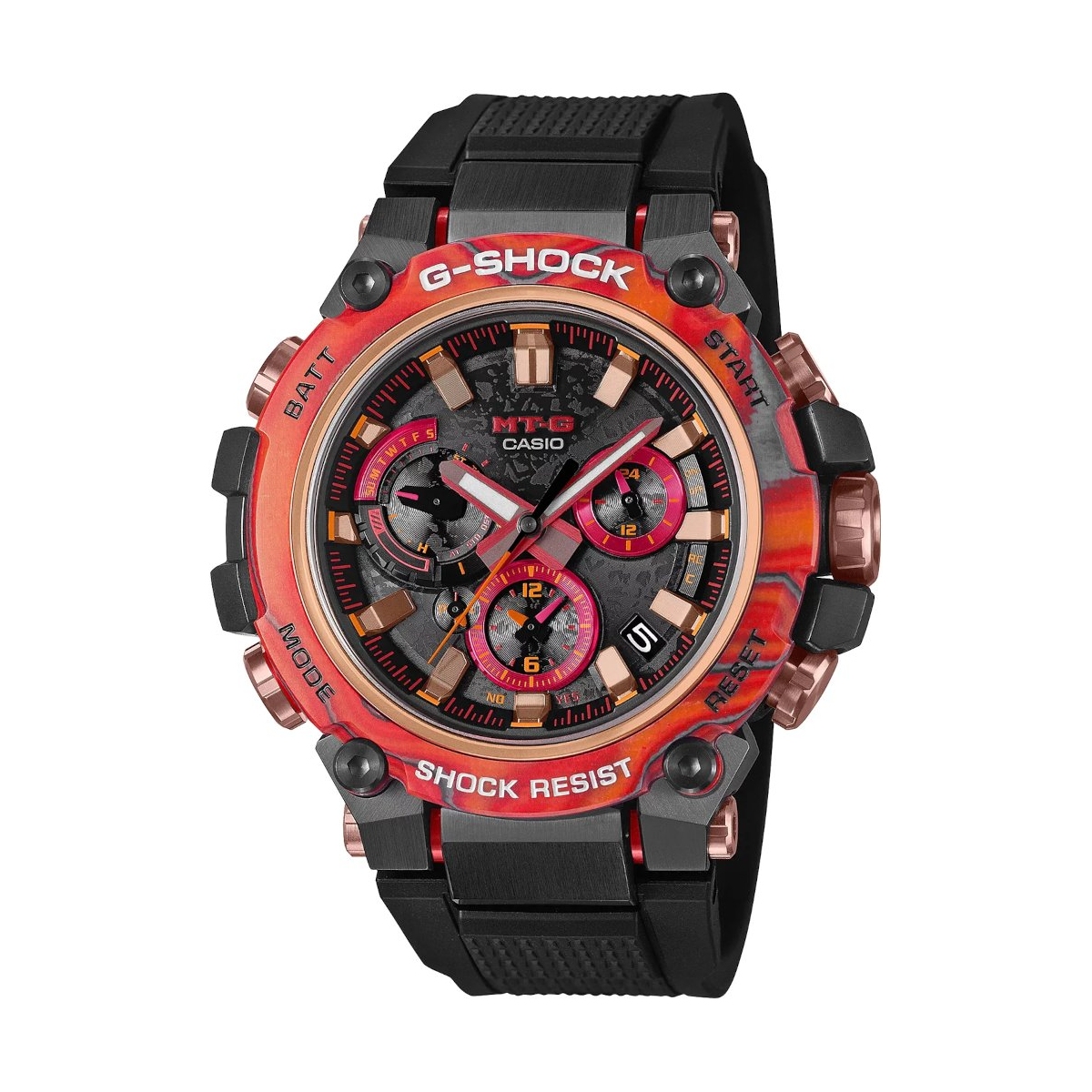 W.KRUK ZEGAREK G-SHOCK MTG Flare Red Series G-Shock 40th Anniversary