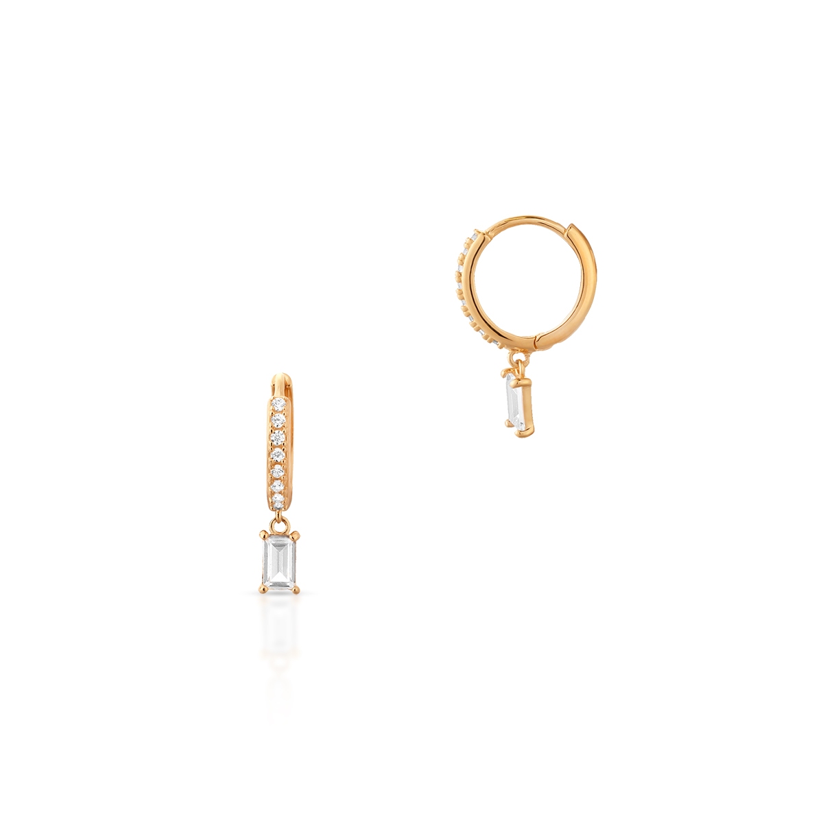 W.KRUK Kolczyki złote z cyrkoniami Ceremonials