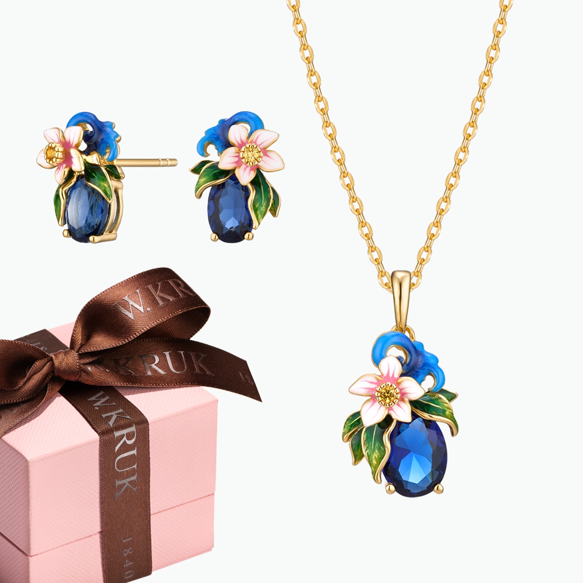 W.KRUK Komplet Kwiaty Nocy Cytrusy