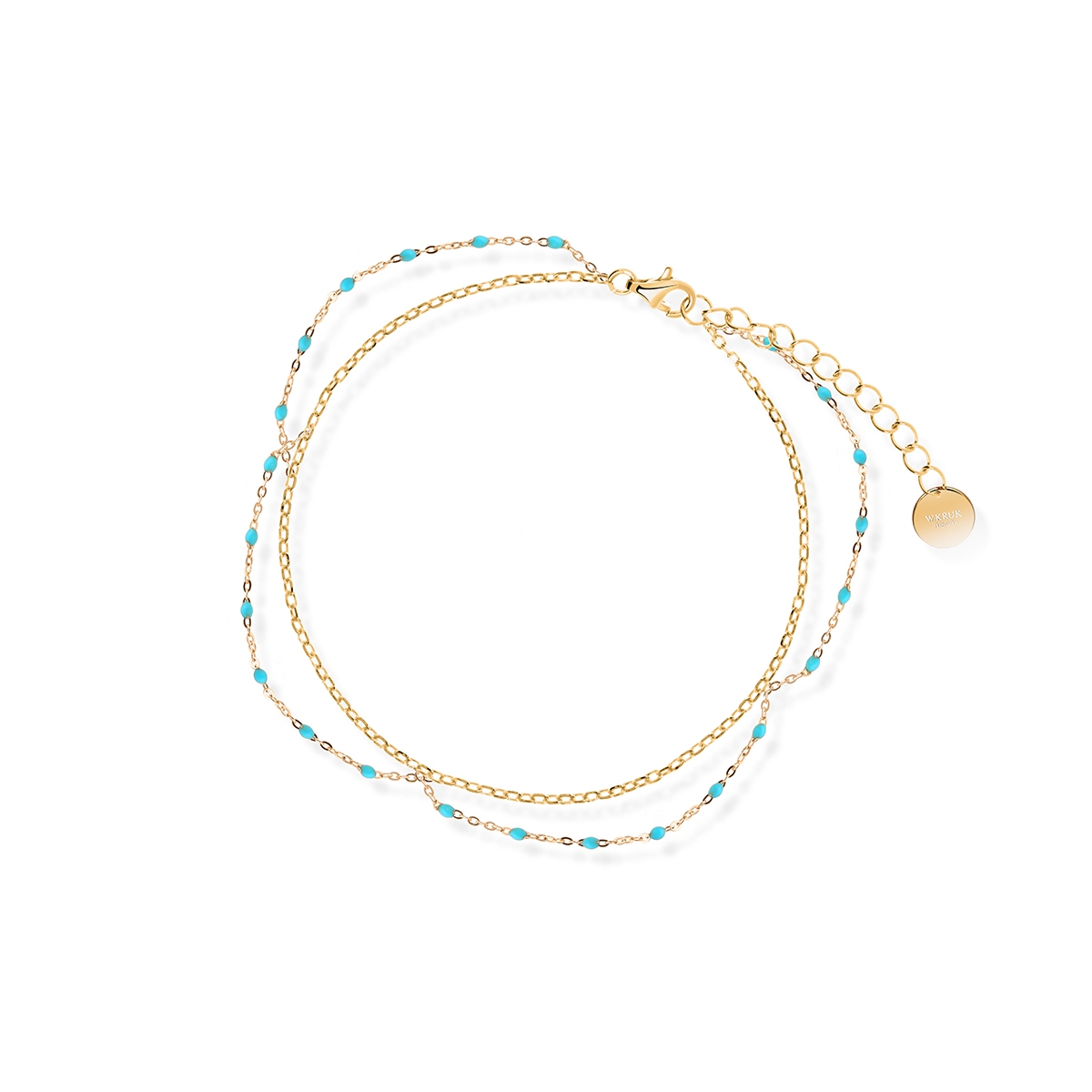 W.KRUK Bransoleta srebrna na nogę