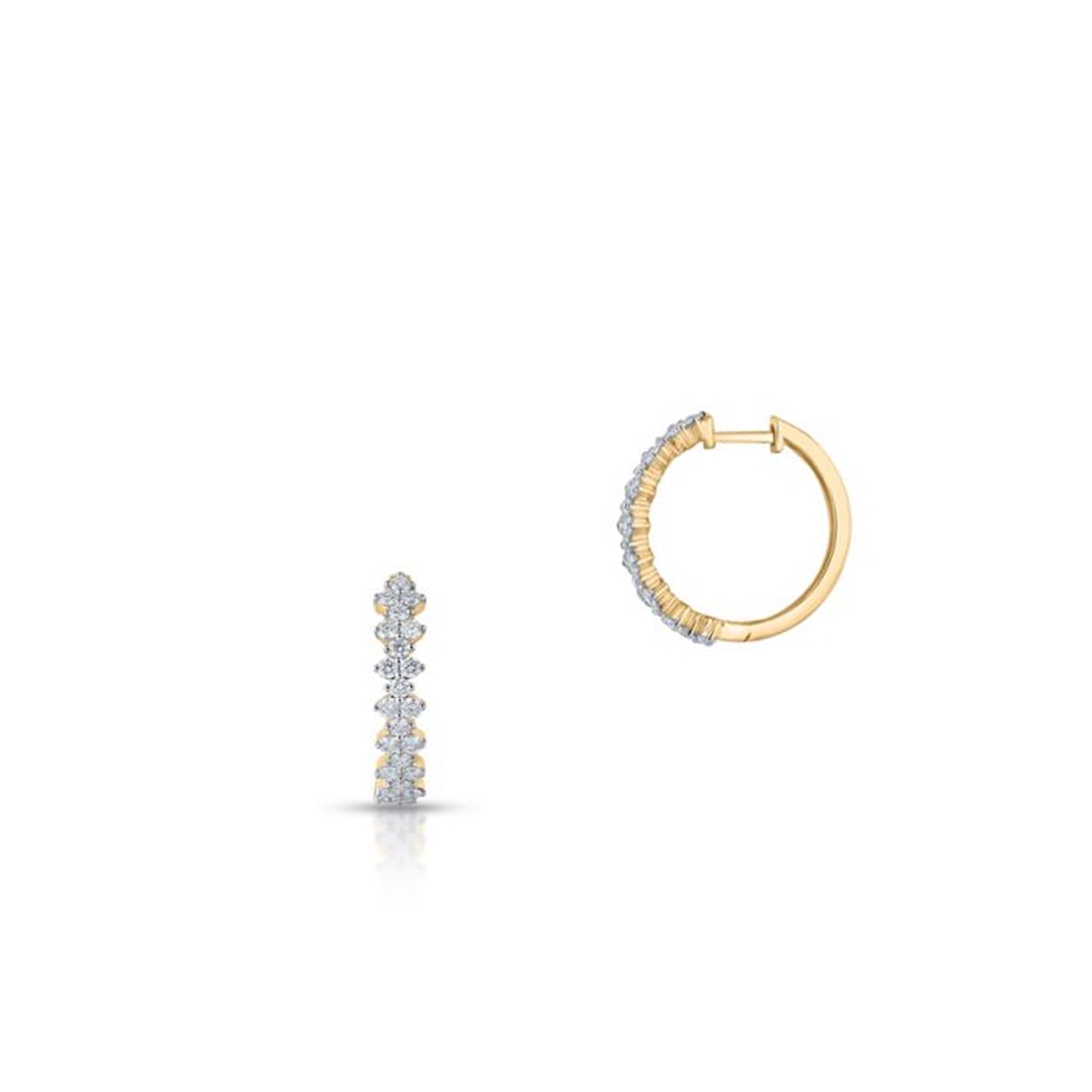 W.KRUK Kolczyki złote z brylantami