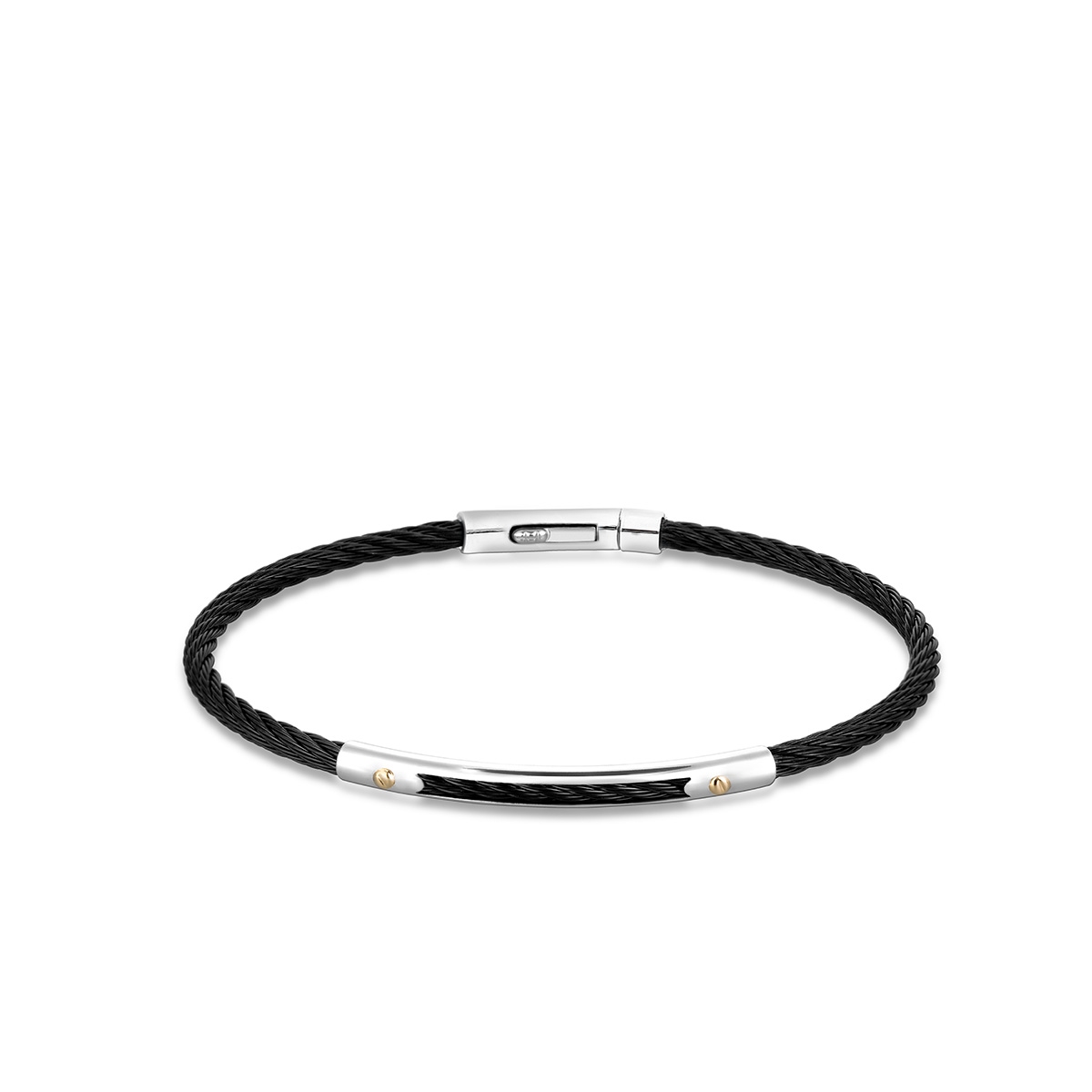 W.KRUK Bransoleta stal i złoto