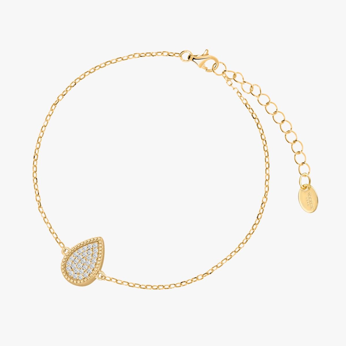 W.KRUK Bransoleta srebrna pozłacana