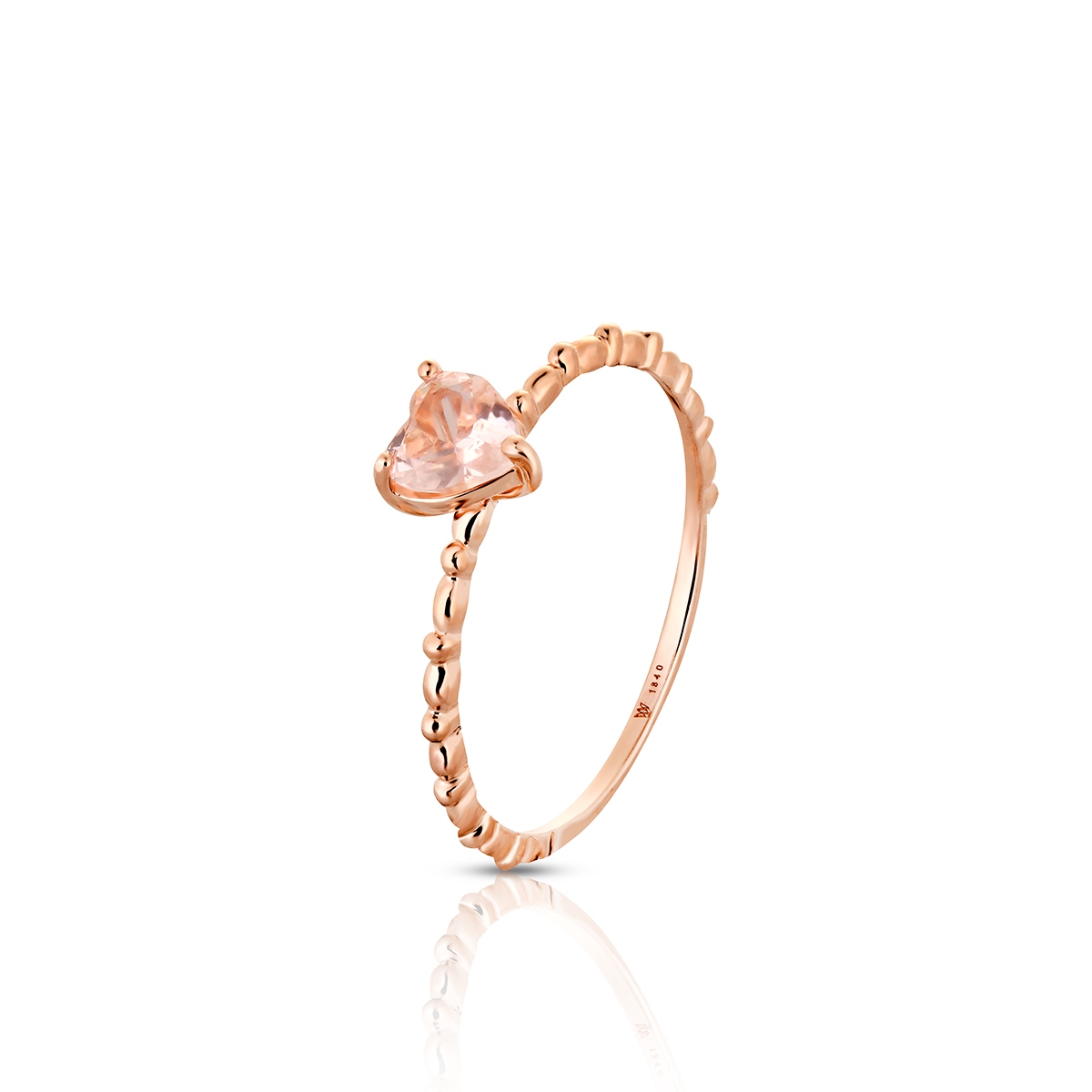 W.KRUK Pierścionek srebrny z sercem